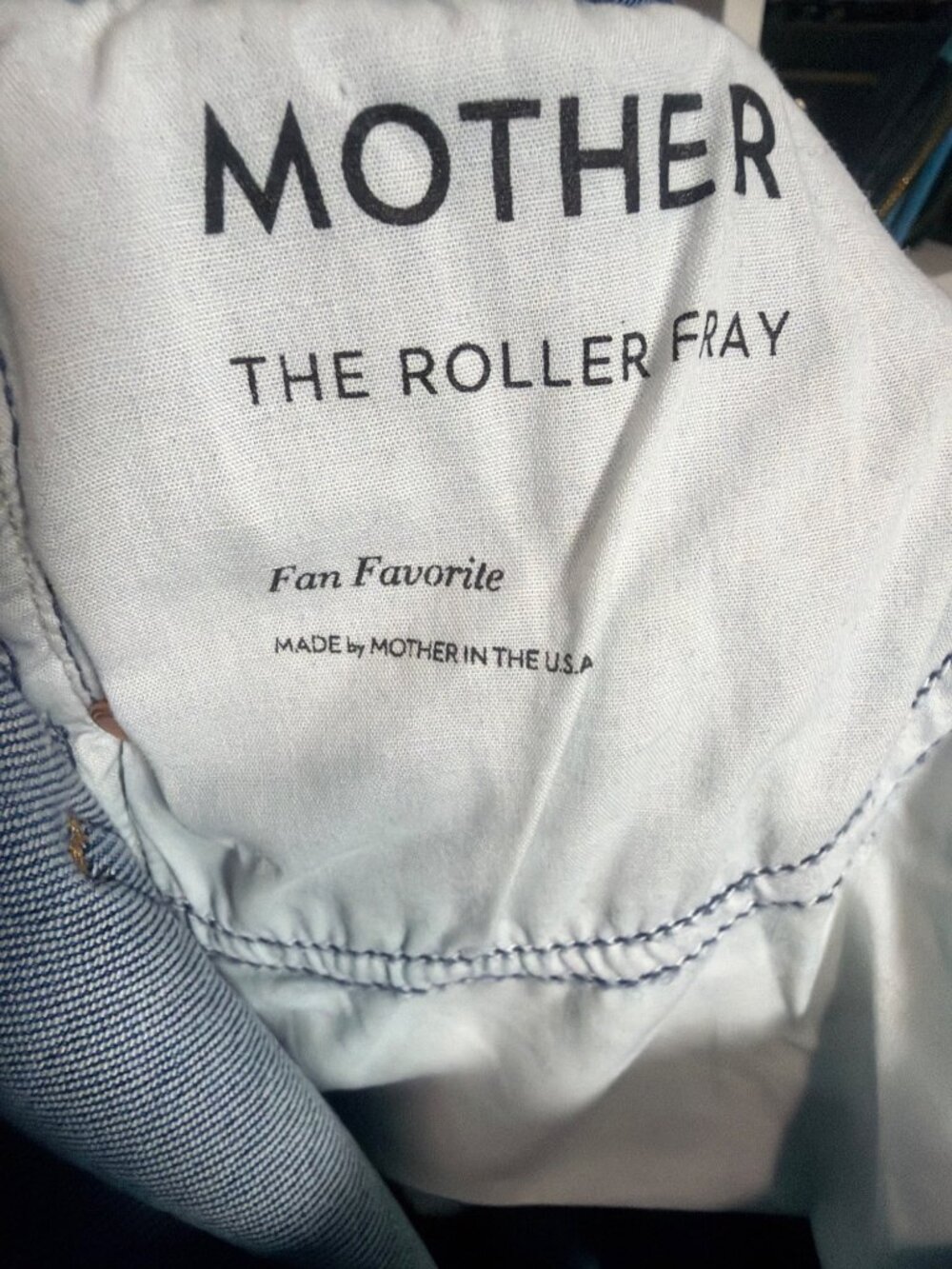 NWT MOTHER The Roller Fray Fan Favorite Wide Leg Jeans Size 23 MSRP $258 - Picture 5 of 8